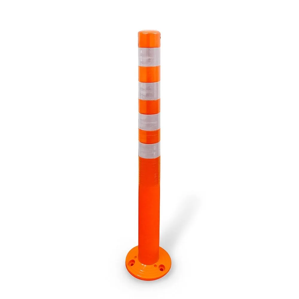 20250902_1113_Orange-Safety-Bollard_remix_01k44f5ct7e5b8ap21zmkgnq69-1000x1000.jpg 1000 MM Traffic Bollards – Heavy Duty Delineator Post - Image 1
